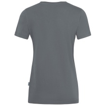 JAKO Freizeit-Shirt Organic Stretch (Bio-Baumwolle) dunkelgrau Damen