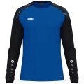 JAKO Sport-Langarmshirt Sonic Sweat (schnelltrocknend, strapazierfähig) royalblau/schwarz Kinder
