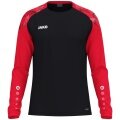 JAKO Sport-Langarmshirt Sonic Sweat (schnelltrocknend, strapazierfähig) schwarz/rot Herren