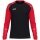 JAKO Sport-Langarmshirt Sonic Sweat (schnelltrocknend, strapazierfähig) schwarz/rot Herren