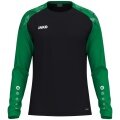 JAKO Sport-Langarmshirt Sonic Sweat (schnelltrocknend, strapazierfähig) schwarz/grün Herren