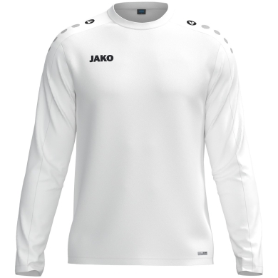 JAKO Sport-Langarmshirt Sweat One (Polyester-Fleece) weiss Herren