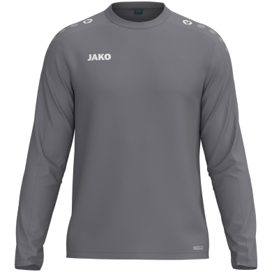 JAKO Sport-Langarmshirt Sweat One (Polyester-Fleece) grau Herren