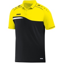 JAKO Sport-Polo Competition 2.0 (100% Polyester) schwarz/gelb Kinder