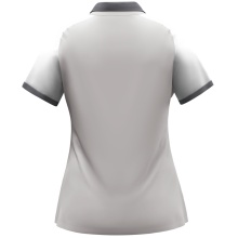 JAKO Sport-Polo Dynamic (100% rec. Polyester) hellgrau/weiss/grau Damen