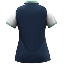 JAKO Sport-Polo Dynamic (100% rec. Polyester) marineblau/weiss/mintgrün Damen