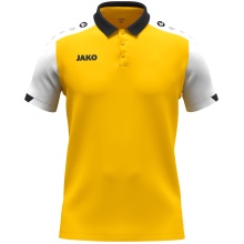 JAKO Sport-Polo Dynamic (Polyester-Mini-Piquet) gelb/weiss/schwarz Kinder