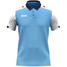 JAKO Sport-Polo Dynamic (Polyester-Mini-Piquet) himmelblau/weiss/marineblau Kinder