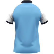 JAKO Sport-Polo Dynamic (Polyester-Mini-Piquet) himmelblau/weiss/marineblau Kinder