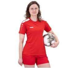 JAKO Sport-Shirt Trikot Power (Polyester-Interlock, strapazierfähig) rot Damen