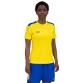 JAKO Sport-Shirt Trikot Power (Polyester-Interlock, strapazierfähig) gelb/royalblau Damen
