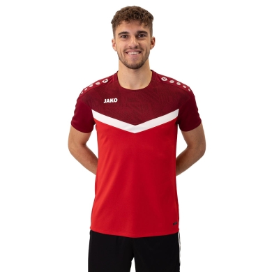 JAKO Sport-Tshirt Iconic (Polyester-Micro-Mesh) rot/weinrot Herren