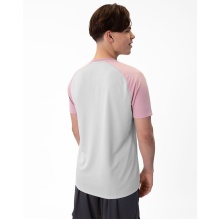 JAKO Sport-Tshirt Iconic (Polyester-Micro-Mesh) hellgrau/pink/anthrazitgrau Herren