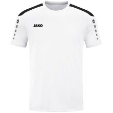 JAKO Sport-Tshirt Trikot Power (Polyester-Interlock, strapazierfähig) weiss/schwarz Kinder