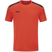 JAKO Sport-Tshirt Trikot Power (Polyester-Interlock, strapazierfähig) orange/marineblau Kinder