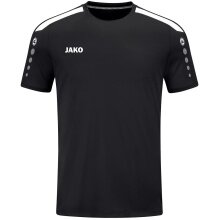 JAKO Sport-Tshirt Trikot Power (Polyester-Interlock, strapazierfähig) schwarz Kinder