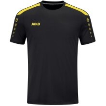 JAKO Sport-Tshirt Trikot Power (Polyester-Interlock, strapazierfähig) schwarz/gelb Kinder