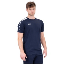 JAKO Sport-Tshirt Power (strapazierfähig, angenehmes Tragegefühl) marineblau Herren
