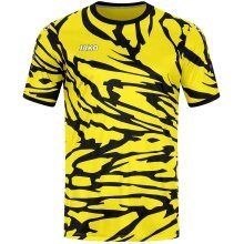 JAKO Sport-Tshirt Trikot Animal (Polyester-Interlock, angenehmes Tragegefühl) gelb/schwarz Herren