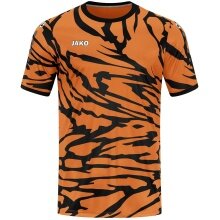 JAKO Sport-Tshirt Trikot Animal (Polyester-Interlock, angenehmes Tragegefühl) orange/schwarz Herren