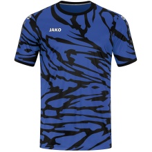 JAKO Sport-Tshirt Trikot Animal (Polyester-Interlock, angenehmes Tragegefühl) royalblau/schwarz Kinder