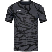 JAKO Sport-Tshirt Trikot Animal (Polyester-Interlock, angenehmes Tragegefühl) anthrazitgrau/schwarz Herren