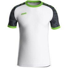 JAKO Sport-Tshirt Trikot Iconic (Polyester-Interlock) weiss/schwarz/grün Kinder
