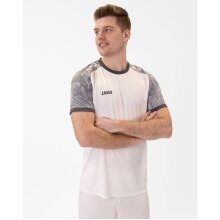 JAKO Sport-Tshirt Trikot Iconic (Polyester-Interlock) weiss/hellgrau/anthrazitgrau Herren
