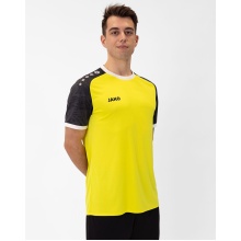 JAKO Sport-Tshirt Trikot Iconic (Polyester-Interlock) gelb/schwarz Herren