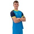 JAKO Sport-Tshirt Trikot Iconic (Polyester-Interlock) blau/marineblau/gelb Herren