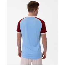 JAKO Sport-Tshirt Trikot Iconic (Polyester-Interlock) hellblau/weinrot Herren