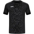 JAKO Sport-Tshirt Trikot Pixel (atmungsaktiv, schnelltrocknend) schwarz Kinder
