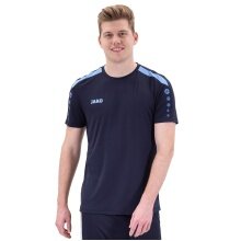 JAKO Sport-Tshirt Trikot Power (Polyester-Interlock, strapazierfähig) marineblau/skyblau Herren
