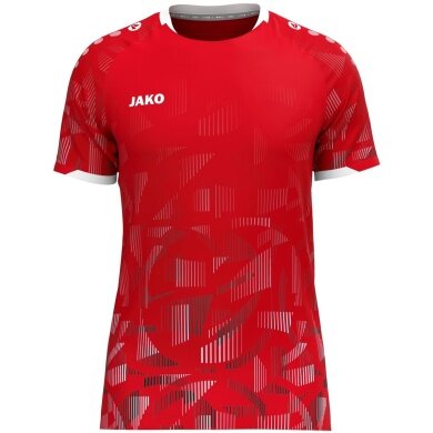 JAKO Sport-Tshirt Trikot Sonic KA (schnelltrocknend, strapazierfähig) rot/schwarz/weiss Kinder