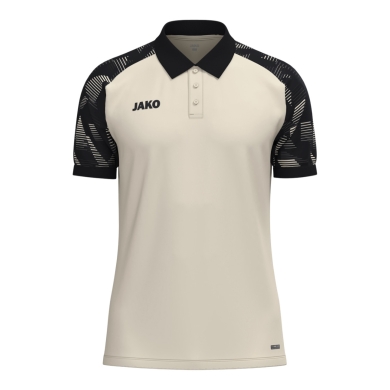 JAKO Sport-Polo Sonic (leicht, atmungsaktiv) beige/schwarz Herren