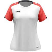 JAKO Sport-Shirt Dynamic (100% rec.Polyester) weiss/coralrot/marineblau Damen