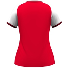 JAKO Sport-Shirt Dynamic (100% rec.Polyester) rot/weiss/dunkelrot Damen