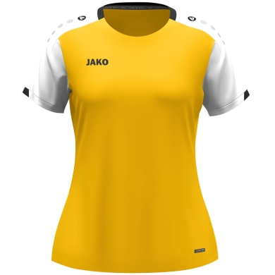 JAKO Sport-Shirt Dynamic (100% rec.Polyester) gelb/weiss/schwarz Damen