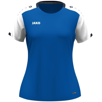 JAKO Sport-Shirt Dynamic (100% rec.Polyester) royalblau/weiss/marineblau Damen
