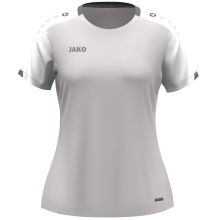 JAKO Sport-Shirt Dynamic (100% rec.Polyester) hellgrau/weiss/grau Damen