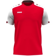 JAKO Sport-Tshirt Dynamic (100% rec.Polyester) rot/weiss/dunkelrot Kinder