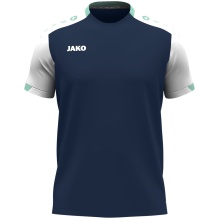 JAKO Sport-Tshirt Dynamic (100% rec.Polyester) marineblau/weiss/mintgrün Kinder