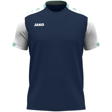 JAKO Sport-Tshirt Dynamic (100% rec.Polyester) marineblau/weiss/mintgrün Kinder