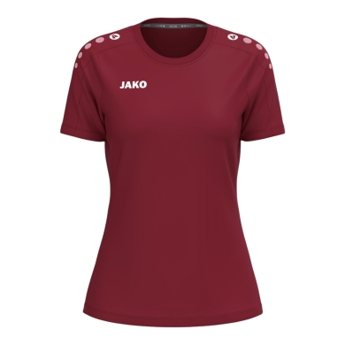 JAKO Sport-T-Shirt One Cotton (Baumwolle-Mischung) bordeauxrot Damen