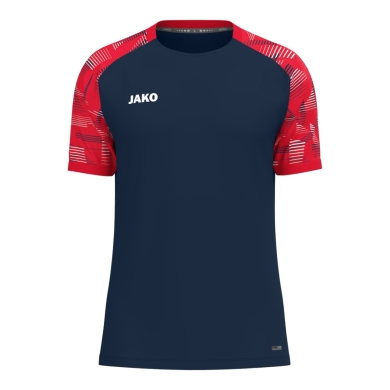 JAKO Sport-Tshirt Sonic (atmungsaktiv, strapazierfähig) marineblau/rot Herren