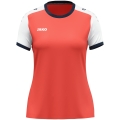 JAKO Sport-Shirt Dynamic Trikot (Polyester-Micro-Mesh) coralrot/weiss Damen