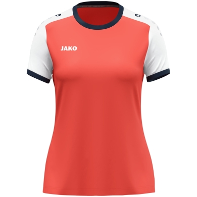 JAKO Sport-Shirt Dynamic Trikot (Polyester-Micro-Mesh) coralrot/weiss Damen