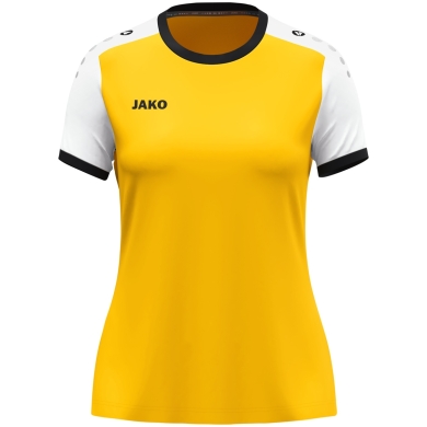 JAKO Sport-Shirt Dynamic Trikot (Polyester-Micro-Mesh) gelb/weiss Damen