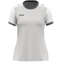 JAKO Sport-Shirt Dynamic Trikot (Polyester-Micro-Mesh) hellgrau/weiss Damen