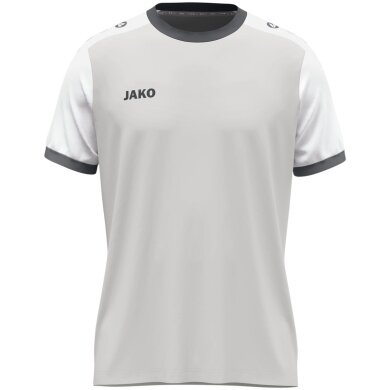 JAKO Sport-Tshirt Dynamic Trikot (Polyester-Micro-Mesh) hellgrau/weiss Herren